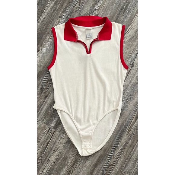 Vintage 90's Sostanza Body Suit Made in Hong Kong Large - Picture 1 of 7